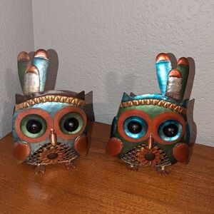 Owl Votive Candle Holders